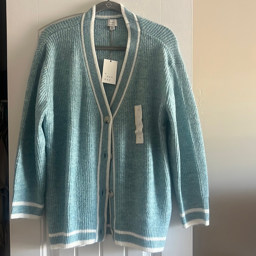 Light blue oversized cardigan